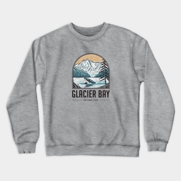 Glacier Bay National Park Crewneck Sweatshirt by Curious World